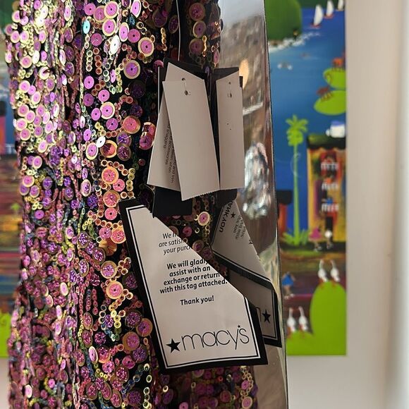 NWT CITY STUDIOS Juniors' Sequinned Sleeveless Bodycon Dress - Picture 7 of 8